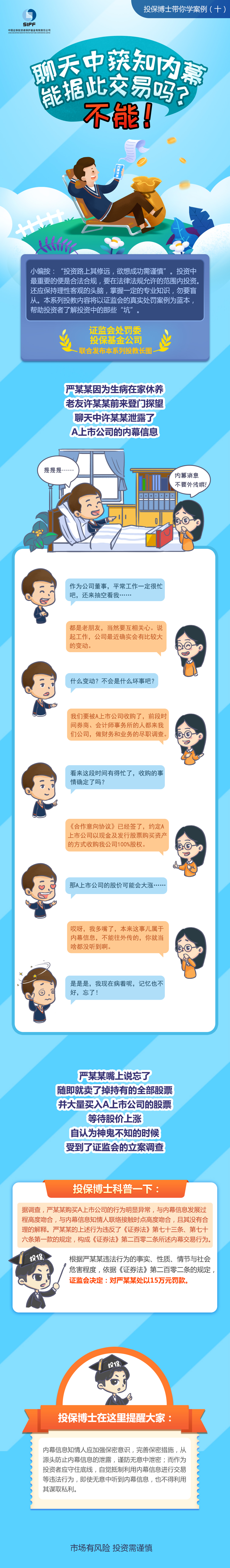 [投保博士課堂]聊天中獲知內(nèi)幕能據(jù)此交易嗎？不能！