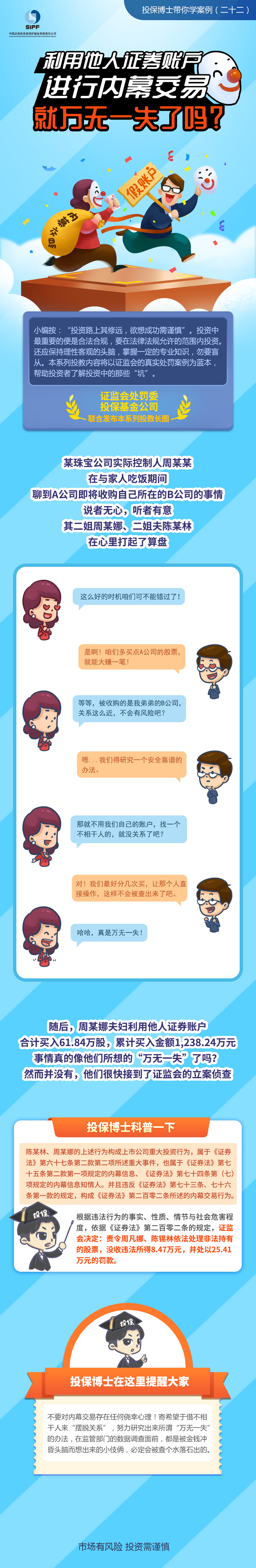[投保博士課堂]利用他人證券賬戶進(jìn)行內(nèi)幕交易就萬(wàn)無(wú)一失了嗎？