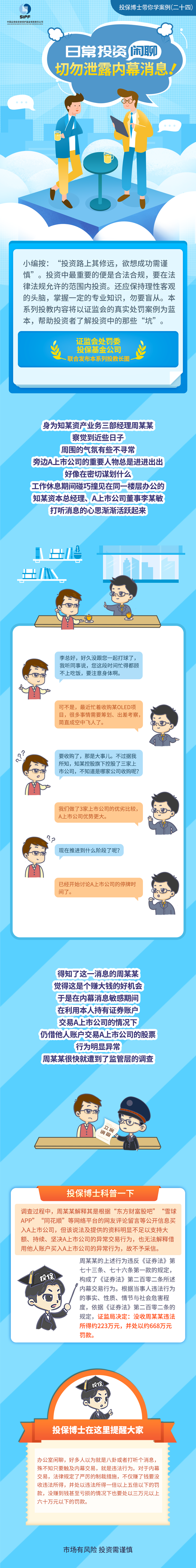 [投保博士課堂]日常投資閑聊切勿泄露內(nèi)幕消息！